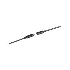 Vestavná stolní zásuvka Flash 90, 1x 230 V + 2× USB-C PD 100 W, kabelová průchodka, kabel 1.5m, barva černá matná