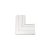 Plochý horný kĺb CABLOMAX 130 × 55 mm čisto biely