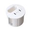 Vestavná stolní USB-C nabíječka Flash 60, 2× USB-C PD 100 W, kabelová průchodka, kabel 1.5 m, černá matná