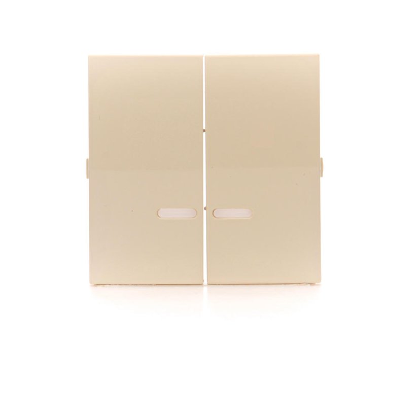 Kryt 2 násobný se světelným piktogramem pro přístroje: SW6/2XLM, SW7/2XM, SW6P1 m, Simon 54, barva krémová