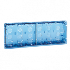 Zápustné boxy SIMON 500 6×S500 12×K45 modré transparentné