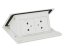 Pop-up blok INCARA 2x zásuvka 250V surface + montážní rám, barva bílá, kabel 2m