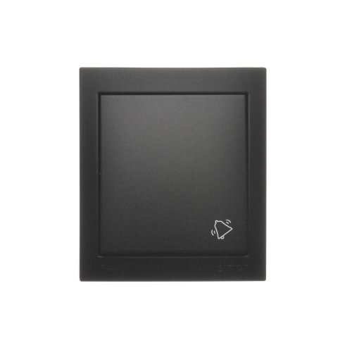 Tlačítko "zvonek" 10AX, odolné proti vlhkosti, barva černá matná