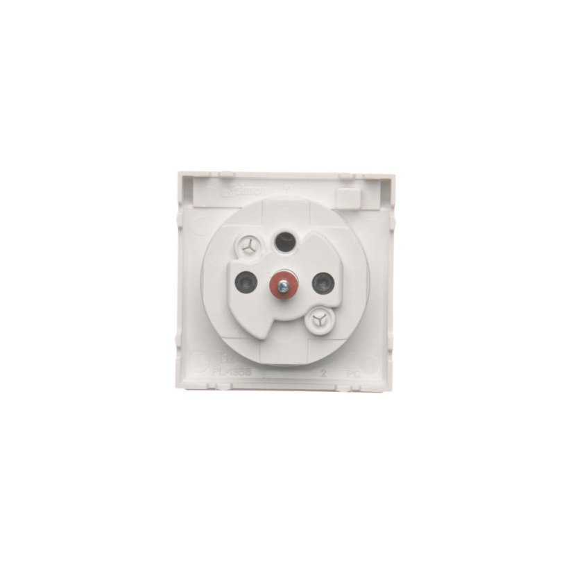 Kryt zásuvky, s uzemnením, IP44, farba krytu, antibakteriálny, Simon 54, farba biely antibakteriálny