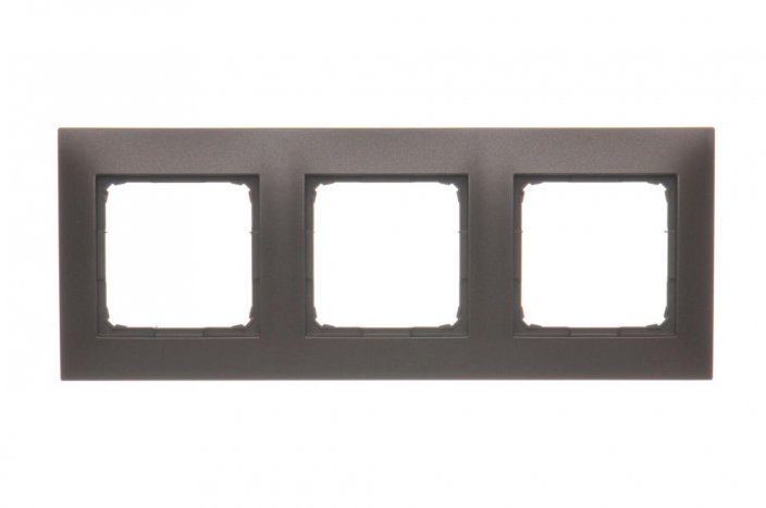 Rámček 3 - pre sadrokartónové krabice, hnedá matná, metalizovaná