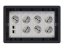 Podlahová zásuvka 7x 250V/16A (zásuvka bílá) + 2x port RJ45 cat. 6, barva boxu grafitově-šedá, pro zvýšené podlahy