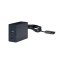 Vestavná stolní USB-C nabíječka Flash 60, 2× USB-C PD 100 W, kabelová průchodka, kabel 1.5 m, černá matná