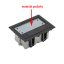 Podlahová zásuvka SF 187x132 mm, 1x 250V/16A + 1x RJ45 cat. 6, barva boxu grafit, pro lité podlahy s kazetou do potěru, vyplnění víka materiálem podlahy