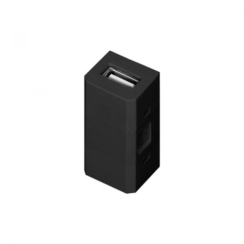 Modulární USB port pro zásuvku LENOE, barva černá