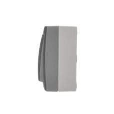 Spínač dvoupólový (přístroj s krytem), IP44, řazení 2, 16 A / 250 V~, šroubové svorky, Aquaclick, barva šedá
