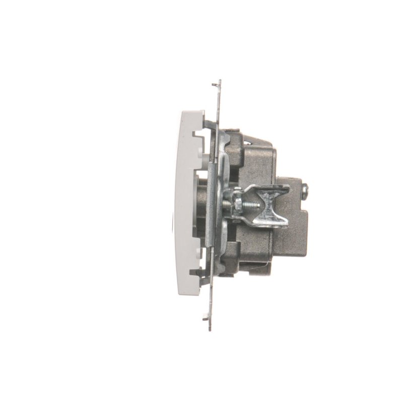 Anténna zásuvka R+TV+SAT terminál (zariadenie s krytom), 1x vstup: 5 MHz÷2,4 GHz, Simon 54, farba biela