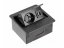 Výklopný blok AVARO, 1x zásuvka 230V, 2x USB-A nabíjačka, kábel 1.5m, farba čierna