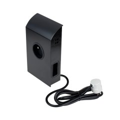 Zásuvkový box 1x 230V + 2x 230V (plochá) + 2x USB-A nabíjací, kábel 2m, farba čierna matná