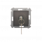 Spínač jednopólový na klíček - 2 polohový „0-I” (přístroj s krytem) 5A 250V, pro pájení, hnědá matná, metalizovaná