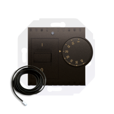 Simon Teplotný termostat s vonkajším snímačom hnedý matný, pokovovaný