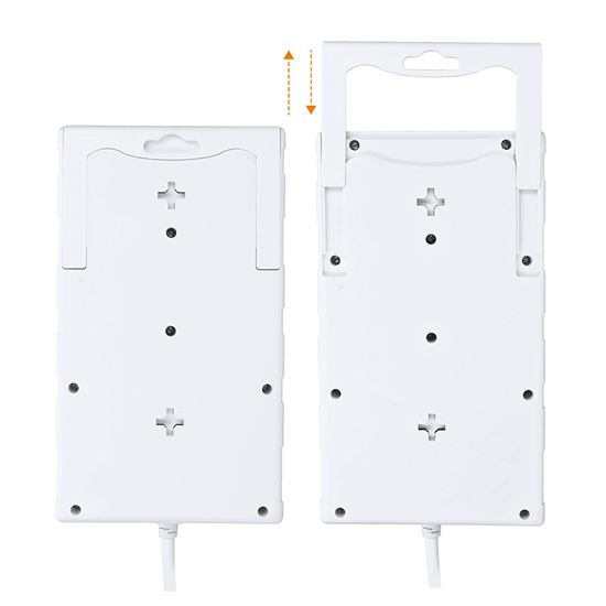 Přepěťová ochrana, 8x zásuvka 230V , USB A+C nabíječka 5V/3.4A, kabel 2m, barva bílá