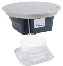 Podlahový box 2x 230V s odnímatelným nerezovým víkem, IP66, nosnost 1000 kg, instalace do lité podlahy