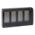 Rámeček krabice s krytem SIMON 500 4×S500 8×K45 grafitově-šedá