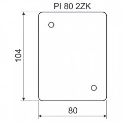 Podložka tepelně izolační PI 80 2ZK_XX