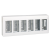 Nástenný box SIMON 500 6×S500 12×K45 čisto biely