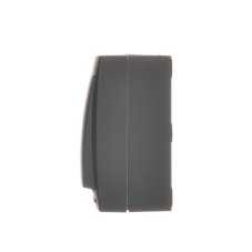 Ovládač zapínací (zariadenie s krytom), IP44, s podsvietením, s piktogramom "zvonček", radenie 1/0So, 10 A / 250 V~, skrutkové svorky, Aquaclick, farba čierna matná