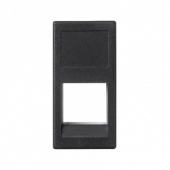 Kryt pre dátovú zásuvku K45 3M Volition OCK jod jednoduchý bez krytu plochý 45 × 22,5 mm grafitovo sivý