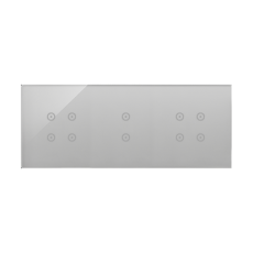 Moduly s dotykovým panelem 3 4 dotyková pole, 2 vertikální dotyková pole, bouřková/stříbro