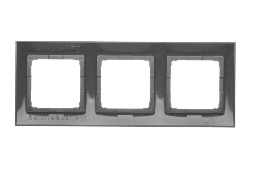 Rámeček 3 - pro krabice do sádrokartonu antracit, metalizovaná