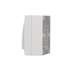 Přepínač křížový (přístroj s krytem), IP44, řazení 7, 10 A / 250 V~, šroubové svorky, Aquaclick, barva bílá