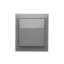 Jednopólový spínač 10AX, odolný proti vlhkosti, barva šedá