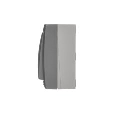 Přepínač střídavý (přístroj s krytem), IP44, bez piktoramu, řazení 6, 10 A / 250 V~, šroubové svorky, Aquaclick, barva šedá