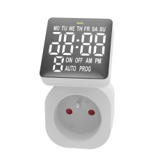 Digitální časový spínač, LCD displej, 8 režimů