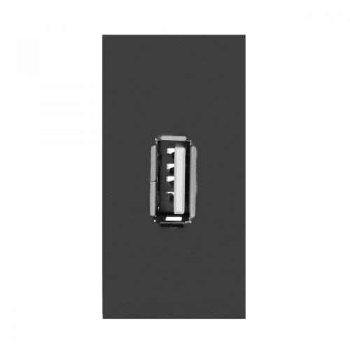 Modulárny dátový USB port NOEN, farba čierna