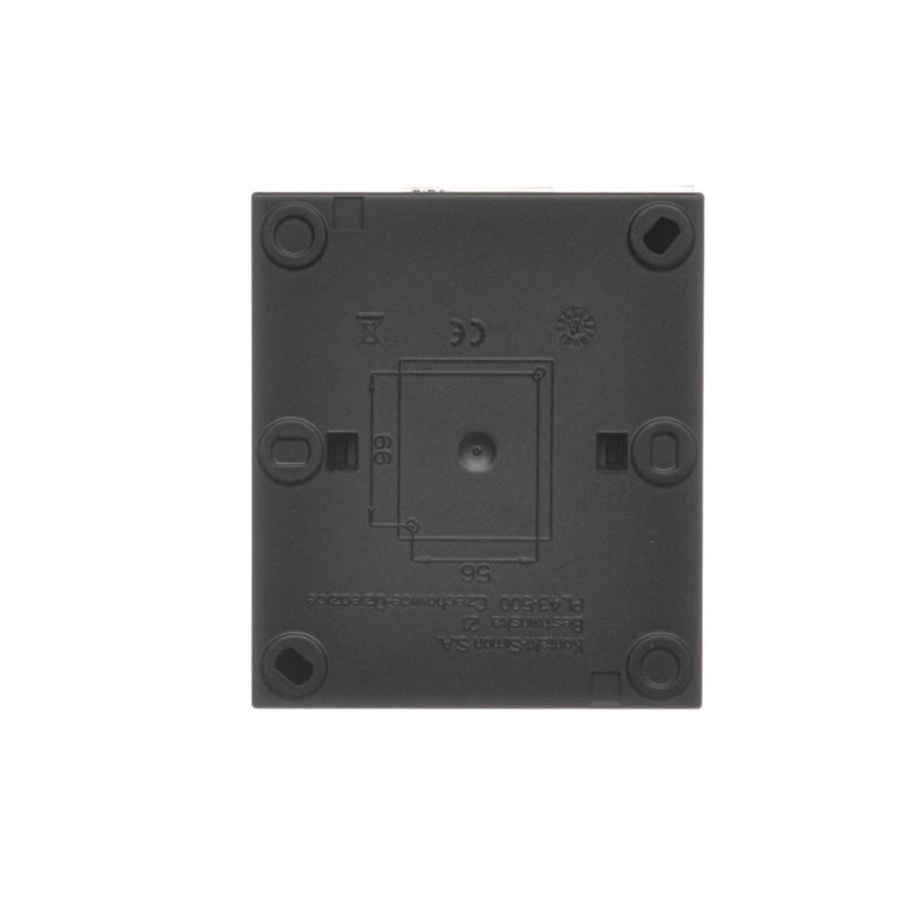 Spínač dvoupólový (přístroj s krytem), IP44, řazení 2, 16 A / 250 V~, šroubové svorky, Aquaclick, barva černá matná