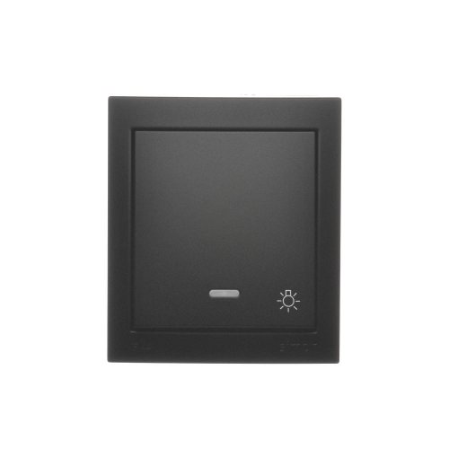 Tlačítko "světlo" s podsvětlením 10AX, odolné proti vlhkosti, barva černá matná