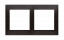 Rámeček 2 - pro krabice do sádrokatonu antracit, metalizovaná