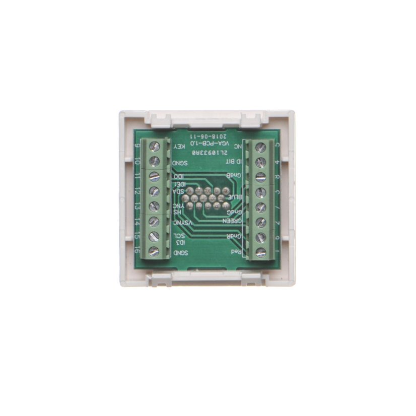 Kryt K45 VGA (D-SUB 15) 45 × 45 mm čisto biely