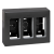 Nástěnná krabice SIMON 500 3×S500 6×K45 grafitově-šedá