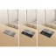 Zásuvkový blok vestavný, 2x 230V, posuvný kryt,  USB A+C 20W PD, kabel 2 m, barva stříbrná