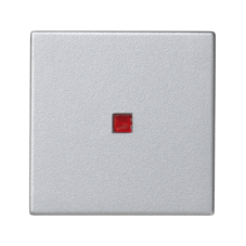 Kryt K45 s podsvícením barva: červená 45×45mm hliník