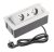 Výklopná zásuvka 2x 230V, 2x USB A+C nabíjecí 15W, barva bílá, kabel o délce 1.5m