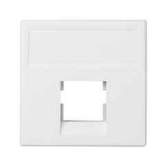 Kryt pre dátovú zásuvku K45 3M Volition OCK jednoduchý bez krytu plochý 45 × 45 mm čisto biely