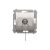 Simon Jednopólový kľúčový spínač - 2 polohy "0-I" (zariadenie s krytom) 5A 250V, na spájkovanie, strieborný
