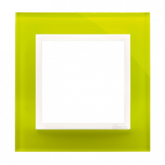 Simon 1-násobný sklenený rám limetková/biela