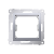 Adaptér přechodový (průchodka) pro zařízení standardu 45 x 45 mm, Simon 54, barva stříbrná metalizovaná