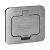 Hermeticky uzatvárateľná obdĺžniková zásuvka 1x 230V, krytie IP55, nerezová oceľ