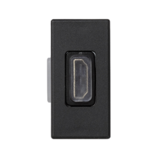 Kryt K45 Adaptér HDMI-HDMI 45×22,5 mm grafitovo-sivý