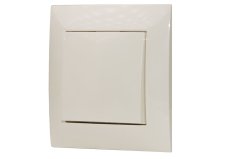 Vypínač (spínač) s jednou klapkou v rámečku, instalace pod omítku, řazení č. 1/6/7 dle výběru, barva krémová