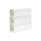 Inštalačný kanál CABLOPLUS PVC 185 × 55 mm Počet otvorov: 3 dĺžka: 2 m čistá biela IK: IK07