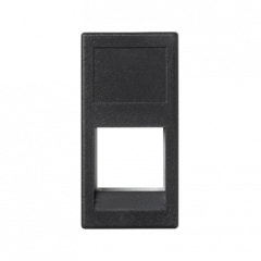 Kryt datové zásuvky K45 3M Volition OCK jodnoduchá bez krytu plochá 45×22,5mm grafitově-šedá